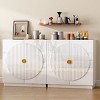 Vlsrka Sideboard with Adjustable Shelving,White - 3 of 4