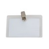 SICURIX Clip Style ID Badge Holder Kit with Printable Inserts, 3-1/2" x 2-1/4", Pack of 50 - 3 of 4