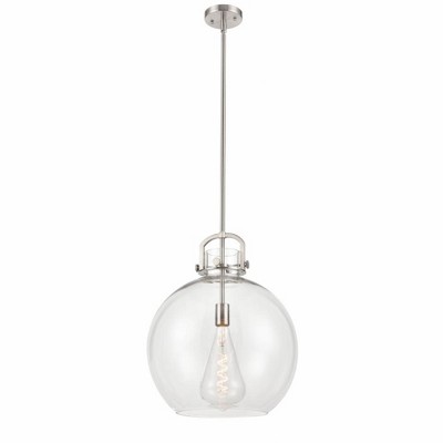 Newton Sphere - 1 Light Stem Hung Pendant In Industrial Style-21.38 Inches Tall and 16 Inches Wide