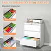 YONWAY 4 Drawer Lateral File Cabinet with Lock, Steel File Storage Cabinet, for Legal/Letter/A4/F4 Size, for Home Office and School - 2 of 4