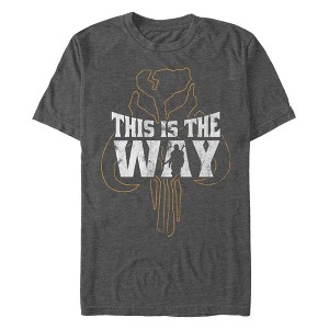 Men's Star Wars: The Mandalorian The Mandalorian The Way Silhouette T-Shirt - 1 of 4