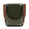Christopher Knight Home Bella Modern Faux Leather and Wood Accent Chair Wasabi Green - 4 of 4