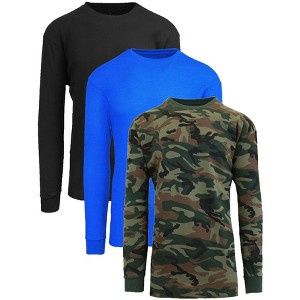 Galaxy By Harvic Men's Long Sleeve Thermal Shirt-3 Pack - 1 of 1