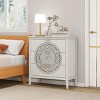 34"H Accent Cabinets For Living Room,Hollow-Carved Cabinet With 3 Drawers,Cabinet Storage Drawers,Cabinet Pantry-Maison Boucle - 3 of 4