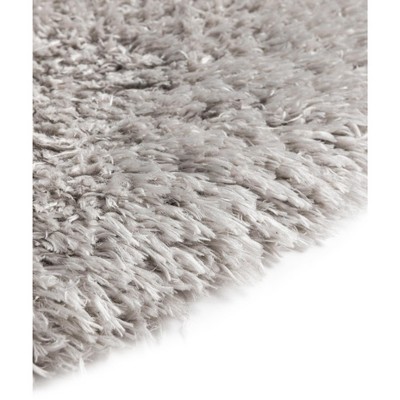 Silver Screen Oval 4' x 6' Shag Synthetic Rug