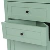 Gulches Green Triangle Corner Cabinet - 3 Drawers & Adjustable Shelf, Anti-Tip MDF Painted Storage Cabinet for Bathroom, Kitchen, Living Room (68.9"H) - 3 of 4