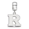 Black Bow Jewelry Sterling Silver Rutgers Scarlet Knights NCAA Bead Charm - 2 of 4
