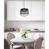 Elegant Lighting Tully 4 lights pendant in black - 2 of 4