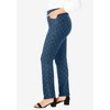 Jessica London Women's Plus Size Comfort Waist Stretch Denim Straight Leg Jean - 4 of 4