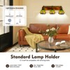 YIYIBYUS 3-Light Bronze Retro Wall Sconce with Stained Glass Shades for Bedroom - 4 of 4