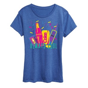 Women's - Coca-Cola - 90's Retro Style Short Sleeve Graphic T-Shirt - 1 of 4