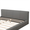 NicBex Faux Leather Gray Floor Bed Frame with Upholstered Headboard,Modern Platform Bed for Bedroom,No Box Spring Needed - 4 of 4