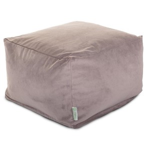 Majestic Home Goods,Ottoman Pouf Faux Suede - 1 of 4