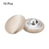 Unique Bargains Blouses Sweater Round Aluminum Cotton Fabric Cloth Covered Buttons 10 Pcs - 3 of 4