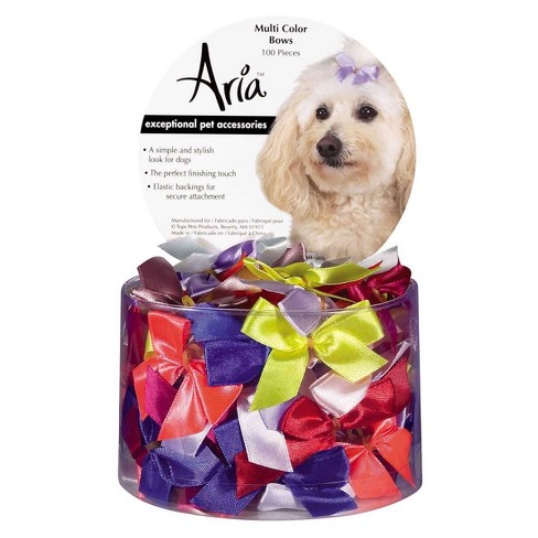 Aria Pretty in Pink Bow Canister 48 Pieces