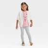 Toddler Girls' Short Sleeve Ballerinas Graphic T-Shirt - Cat & Jack™ Dusty Pink - 4 of 4