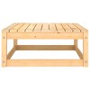 vidaXL Patio Footstools with Cushions 2 pcs Solid Wood Pine - 3 of 4