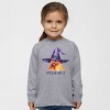 The Juniper Shop Chick Or Treat Watercolor Distressed Toddler Long Sleeve Tee - 3 of 4