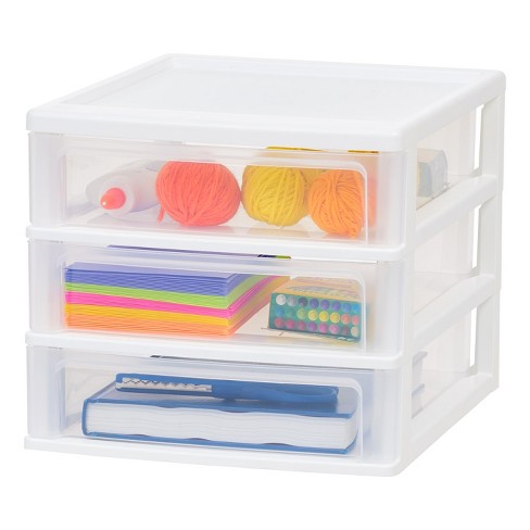 Desktop Plastic Storage Drawers Organizer Box Container Office