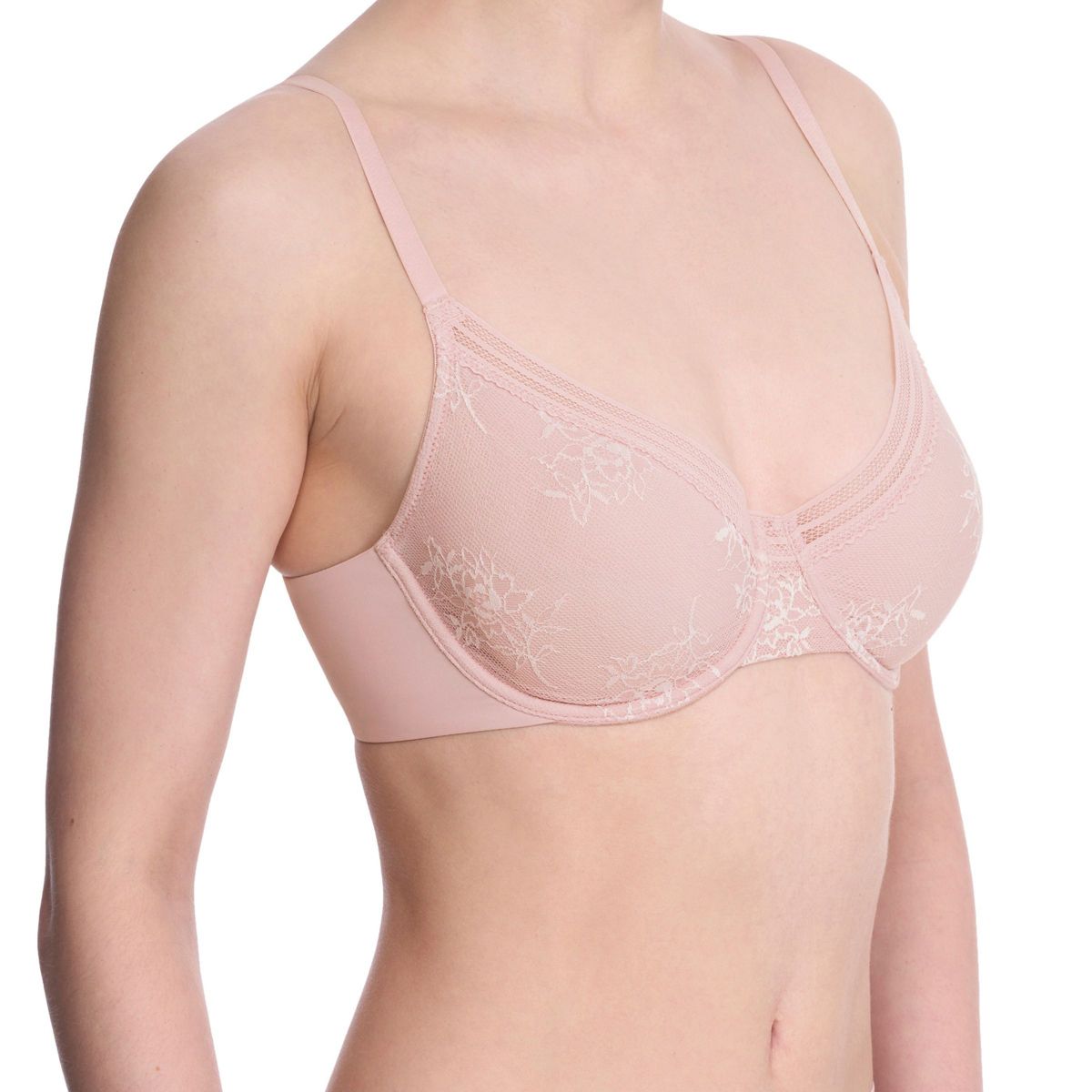 Natori Women's Love Lace Unlined Back Smoothing T-Shirt Bra 724351 - thumbnail 6