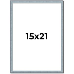 PosterPalooza | Textured Blue Picture Frame - UV Acrylic, Foam Board Backing, Hanging Hardware - 1 of 4