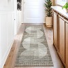 Modern Geometric Washable Area Rug - Non-Slip Stain Resistant Low Pile Carpet for Living Room, Bedroom & Dining Room - 4 of 4