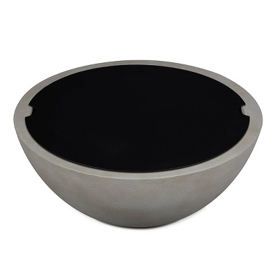 Caro Medium Aluminum Fire Bowl Lid Black - Jensen Co.