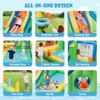 Tangkula Inflatable Water Slide 9-in-1 Blow-up Water Park for Kids with Splash Pool Climbing Wall Water Guns Basketball Toss with 735W Blower - 4 of 4