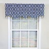 RLF Home 100% Cotton Jewel Regal  Fully lined Windows Rod Pocket Valance 50" x 17"  Navy - 2 of 4