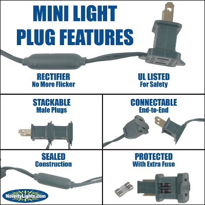 Commercial Grade Multicolored G20 Globe LED Outdoor Christmas Lights, 25.5 Feet