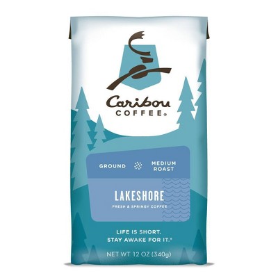 Caribou Coffee Lake Shore Blend Medium Roast Ground Coffee - 12oz