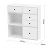 APRILSOUL38.58"Elegant Design Buffet Cabinet Storage Cabinet with Drawers, Suitable for Dining Room, Living Room, White - 3 of 4