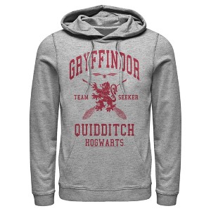 Men's Harry Potter Gryffindor Quidditch Team Seeker Pull Over Hoodie - 1 of 4