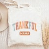 City Creek Prints Varsity Thankful Mama Canvas Tote Bag - 15x16 - Natural - 2 of 2