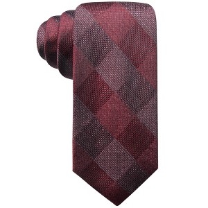 Ryan Seacrest Mens Olympos Check Self-tied Necktie - 1 of 1