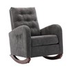 NicBex Rocking Chair with High Back Modern Armchair Lounge Chair with Fabric Padded Seat Comfy Chair for Bedroom, Living Room - 2 of 4