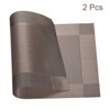 Unique Bargains PVC Heat-resistant Wear-resistant Non-slip Place Mats 2 Pcs - 3 of 4