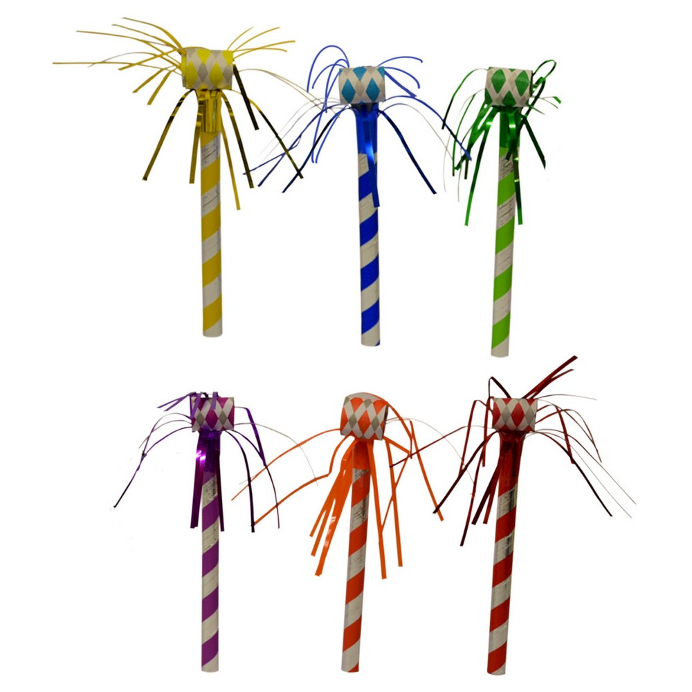 Party Favor Multi-Colored Horn Blowers 6 CT - Spritz