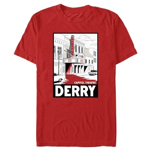 Mens It: Welcome to Derry Capitol Theatre Trouble Poster T Shirt - 1 of 4