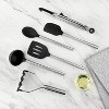 Tovolo 6pc Silicone and Stainless Kitchen Utensil Set Black: Cooking Utensils, Hand Wash, Adult Use - 2 of 4