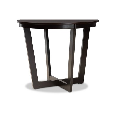 Alayna Dark Brown 35" Round Wood Dining Table