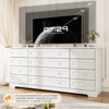 Wooden Dressers for Bedroom with 12 Drawers, Wide TV Stand Dresser for 65 Inch TV, Chest of Drawers - 4 of 4