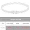 INSPIRE CHIC Women's Pearl Belt Crystal Rhinestone Retro Elastic Thin Waist Belt for Wedding Dress - 4 of 4