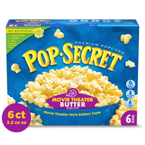 Pop Secret Movie Theater Butter Microwave Popcorn - 6ct - image 1 of 4