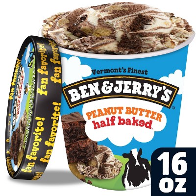 Ben & Jerry's Peanut Butter Half Baked Ice Cream - 16oz