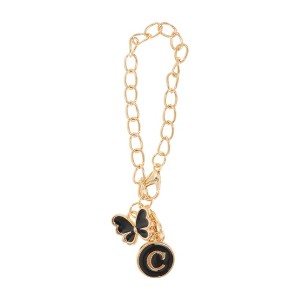 Unique Bargains Butterfly Heart Cup Chain Charm Water Cup Pendant 1 Pc - 1 of 4