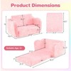 Infans 2-in-1 Kids Couch Folding Toddler Chair with Blanket Gift for 3+ Kids Rainbow - 2 of 4