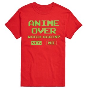 Men's - Instant Message - Anime Over Yes No Short Sleeve Graphic T-Shirt - 1 of 4