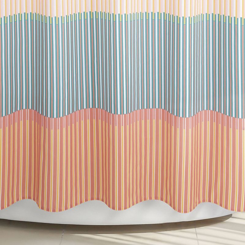Market Stripe Shower Curtain - Allure Home Creations, 5 of 11