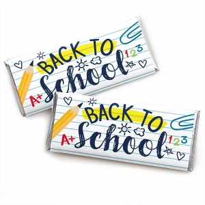 Big Dot of Happiness Back to School - Candy Bar Wrapper First Day of School Classroom Decorations and Favors - Set of 24 - 1 of 4